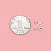 S925 Sterling Silver Hammered Irregular Spacer Beads for DIY Jewelry Making