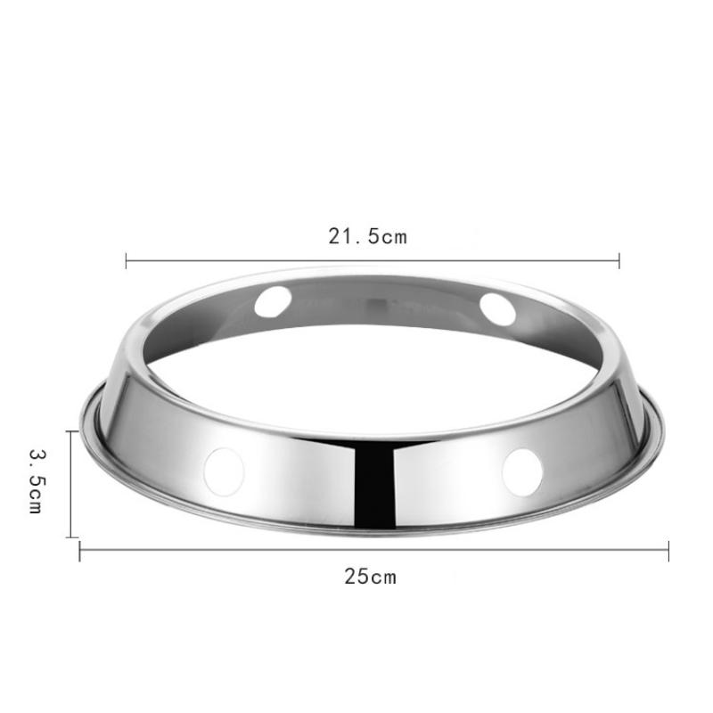 1Pcs Stainless Steel Wok Ring Pot Holder Gas Stove Rack Heat Insulation Cooking Support Stand Kitchen Accessories