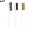 2Pcs Brush Bristles Brush Steel Wire Brush For Welding Cleaning Tools Car Floor Roof Cleaning Fabric Brush Kitchen Hand Tools