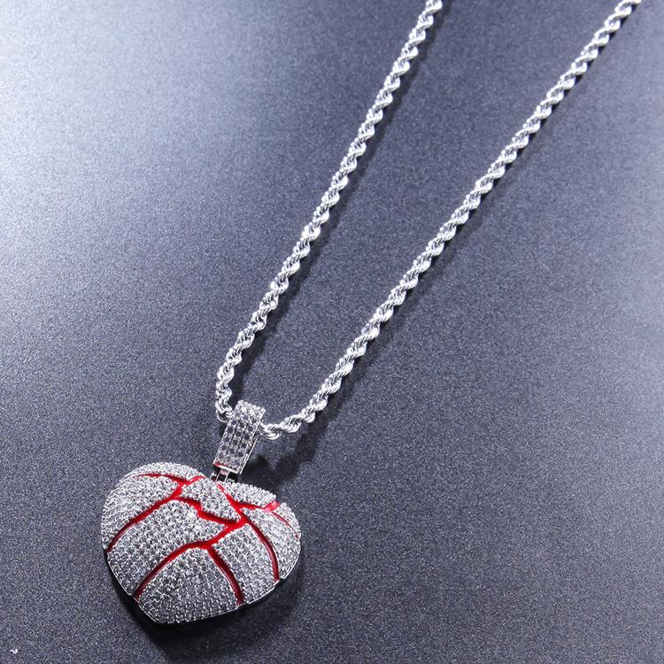 Broken Heart Pendant Necklace With 4mm 