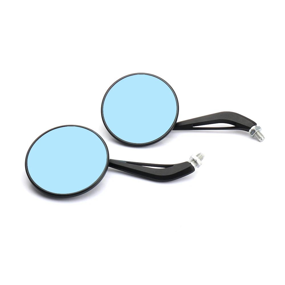 

For Honda CM300 Rebel CM500 CMX500 CMX 500 REBEL Motorcycle Rear View Mirror Cycling Clear Rearview Adjustable Left Right Mirror Blue lenses