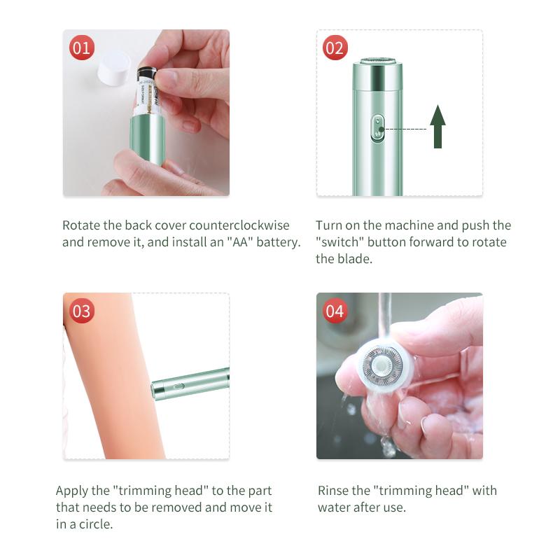 K-SKIN 50 Electric Epilator Household Hair Removal Equipment Facial Hair Removal Bikini Dhaving Knife Private Armpit Hair Shaver Electric Hair Trimmer