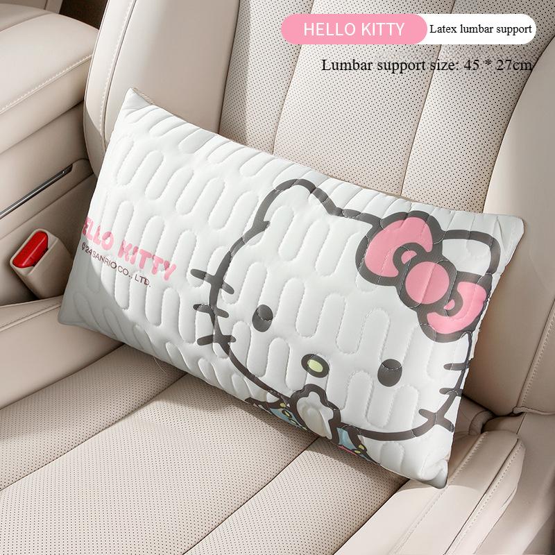 Sanrio Kuromi Car Seat Cushion Summer Ventilation Breathable Latex Cooling Pad for Vehicle Seats Comfortable Support