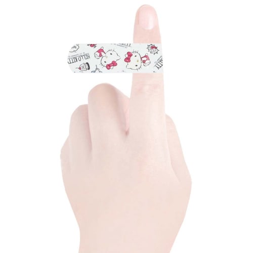 Skater Emergency Bandage M Size Extra 100 Pieces Bandage Hello Kitty Sanrio Made In Japan QQB100-A