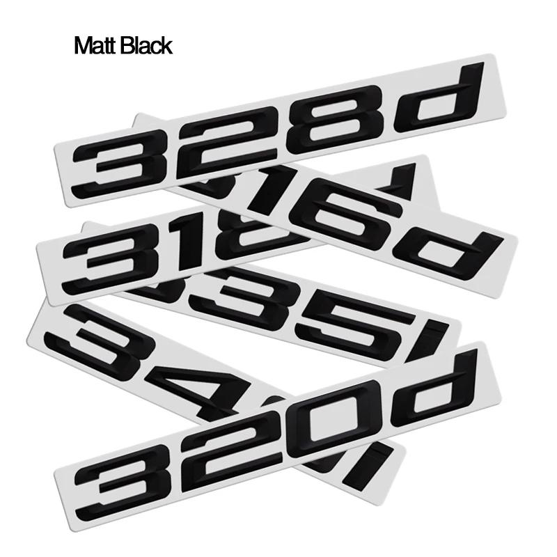 ABS Emblem Glossy Black Car Sticker Badge Decal Body Trunk Decor for BMW 318d 320d 330d 335d 320i 328i 330i 335i 340i 340d 330d 2TG0