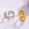 18K Gold Plated Geometric Titanium Steel Ring - Hot Selling European Fashion Jewelry