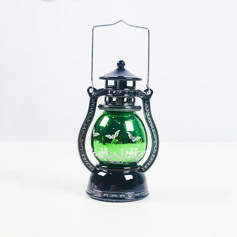 

Lantern Halloween Led Lights Vintage Witch Castle Party Hanging Decoration Lamps Bat