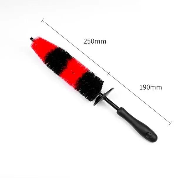 UNTIOR Wheel Tire Brush Set Long Soft Bristle Detail Brushes Microfiber Cleaning Cloth for Cleaning Wheel Car Detailing Kit