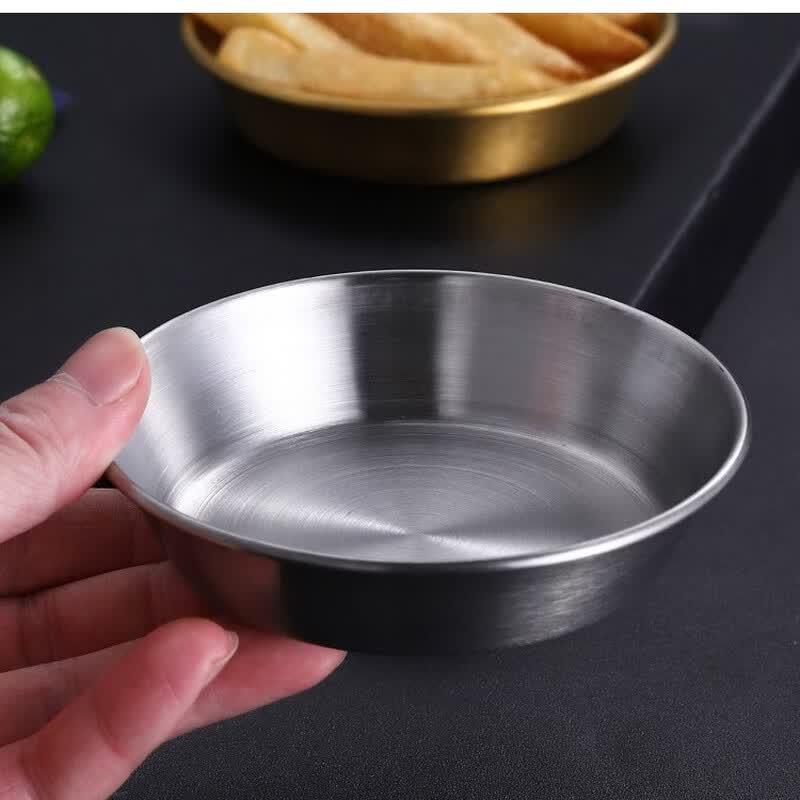 ZISIZ 304 Stainless Steel 3-Compartment Sauce Dishes