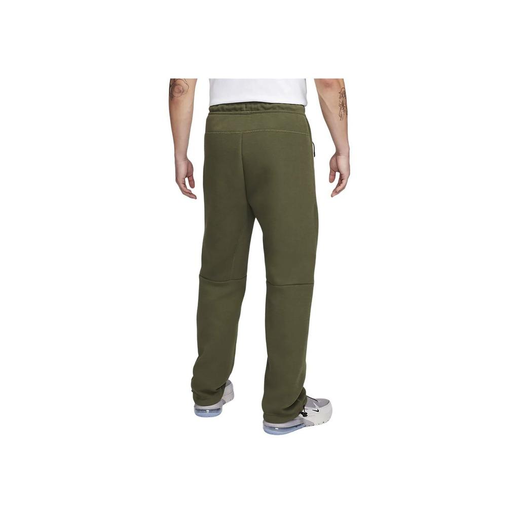 Nike Sportswear Tech Fleece Solid Color Drawstring Casual Jogger Pants Men Bottoms Medium-Olive FB8013-222