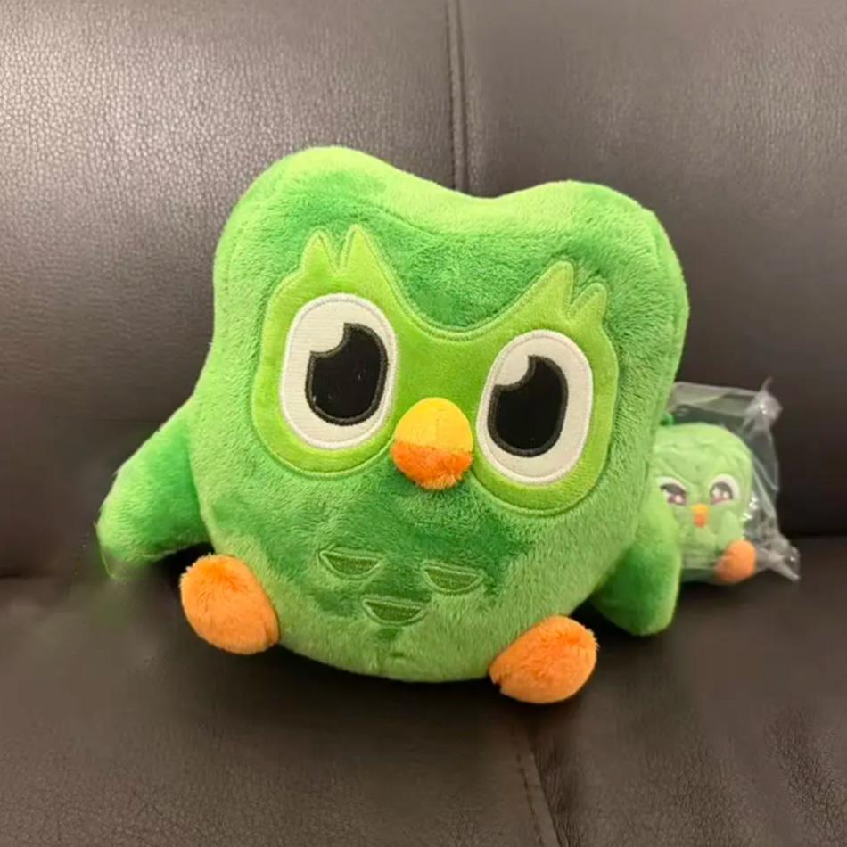 NEW Green Duolingo Owl Plush Toy Soft Stuffed Animal Toy Duo Plushie Of Duo The Owl Cartoon Cute Doll Gift For Baby Kid Adult