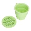 2 in 1 Makeup Brush Cleaning Mat with Brush Drying Rack Folding Space Saving Cosmetic Brush Cleaner Bowl