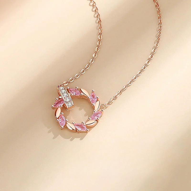 Colar de guirlanda da sorte para mulheres, design de luxo leve e sofisticado, corrente nicho para clavícula, para presentes de aniversário para namoradas