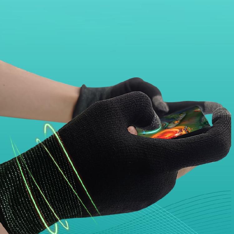 Two-finger Gaming Finger Sleeves Silver Fiber Anti-sweat Breathable Finger Case