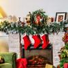 22/5.5m Artificial Christmas Rattan Grass Pine Leaf Rattan Strip DIY Garland Xmas Tree Ornaments Wedding New Year Party Supplies