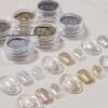 High-Gloss Titanium Gold Iridescent Nail Art Mirror Powder