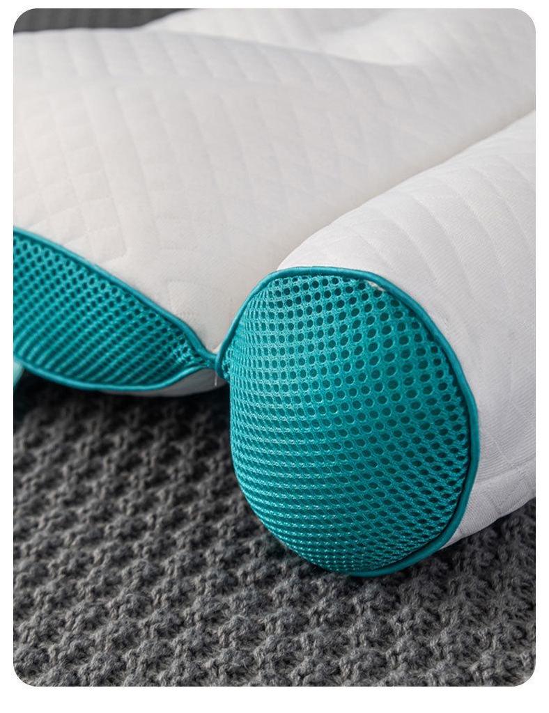 Orthopädisches Nackenschutzkissen - Nicht kollabierend, Gestrickter Feder samt Kern