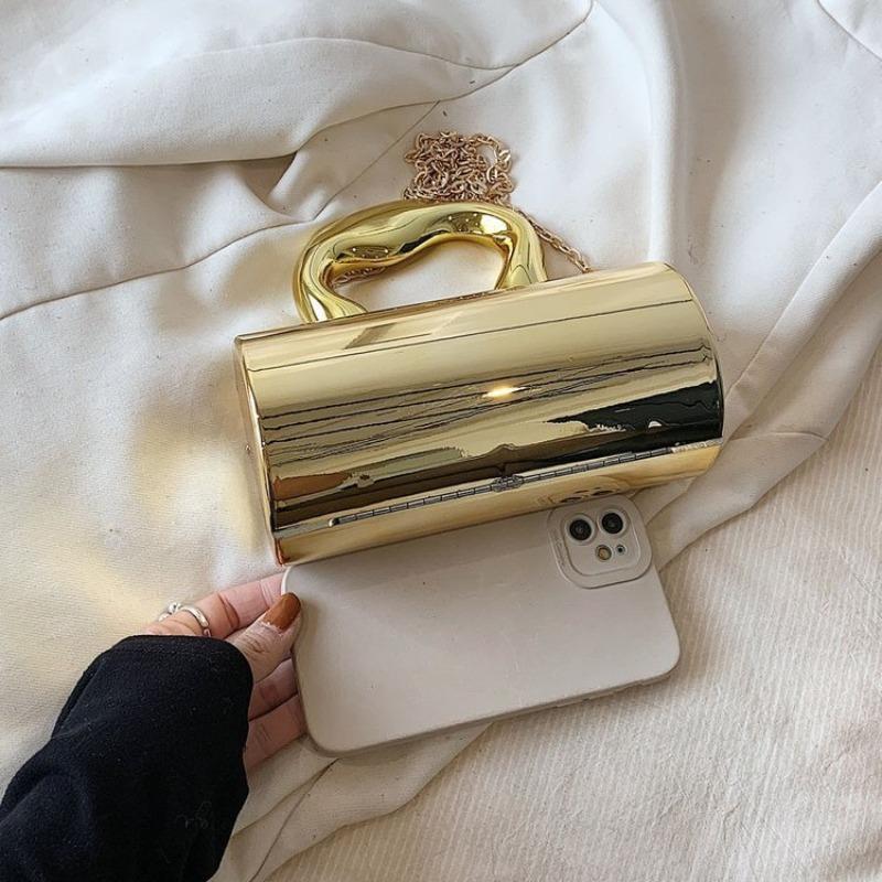 Acrylic fashion handbag bag women's new versatile solid color box bag fresh and elegant messenger bag