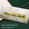 Thousand Li of Rivers and Mountains: Brass Bookmark Ruler in Ancient Style for Success in Exams and Study.