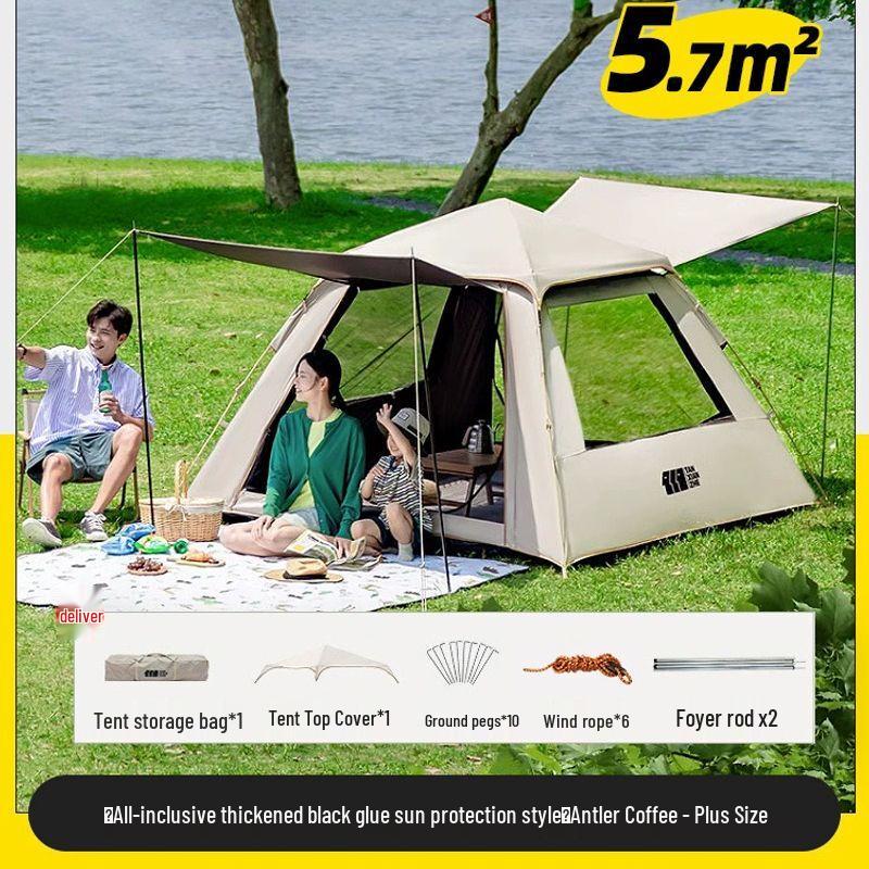 Explorer Automatic Pop-Up Camping Tent with Integrated Sunshade Extra Large