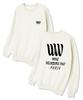 Wibelibellyu Wtv Paris Oversized Terry Sweatshirt Cream
