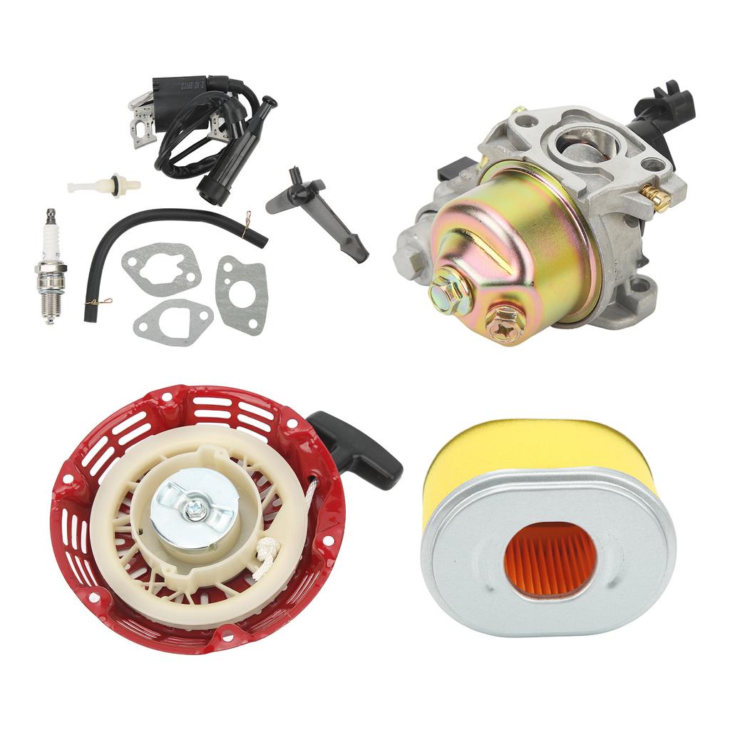 Carburetor Kit GX160 Recoil Starter Ignition Coil Spark Plug Air Filter for GX140 GX160 GX200 GX168 GX168F