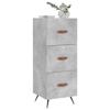 VidaXL Buffet Concrete Grey 34.5x34x90 Cm Engineered Wood 828576