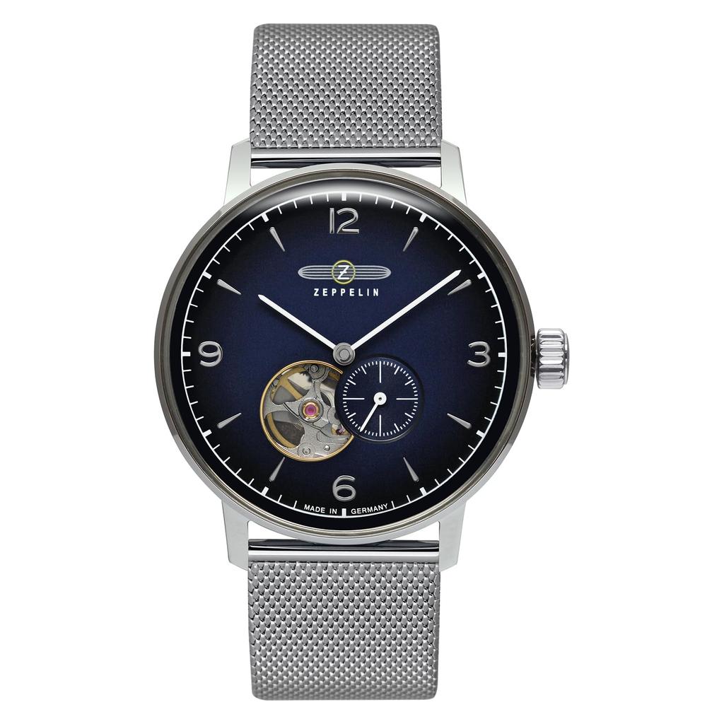 ZEPPELIN Sustainable Planet Edition 8066-M3_N Automatic 5ATM Water Resistant Mineral Glass Dark Blue Dial Stainless Steel