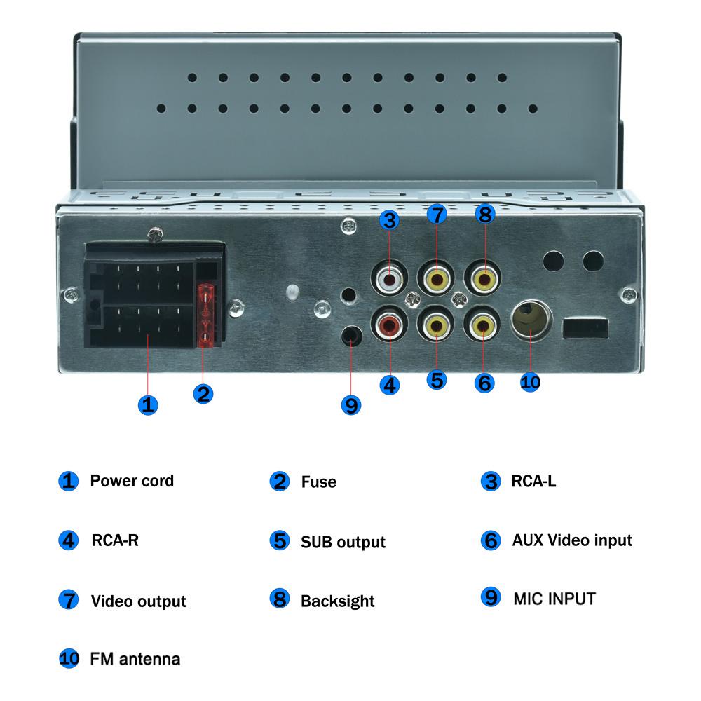 Reakosound 1 Din Car Radio 7" Universal Carplay Multimedia Player Android Auto Audio MP5 Bluetooth USB TF FM Camera Car Stereo