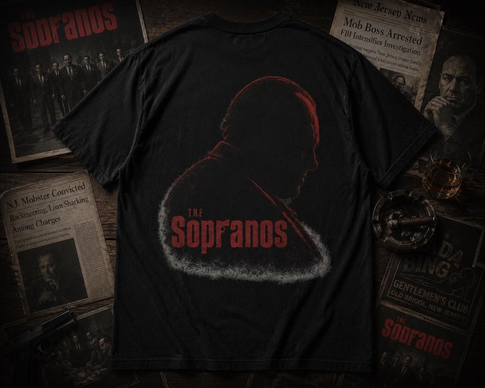 Comfort Colors® Vintage The Sopranos Mafia Silhouette Shirt L