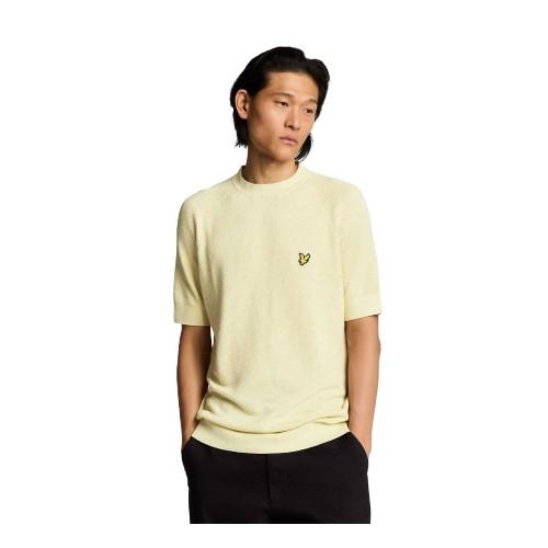 Lyle & Scott Mens Knitted Regular T-Shirt