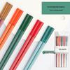 Macaron Amber Alloy Chopsticks Set