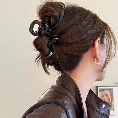 2025 Neue Welle High-End Große Krallenspange für Dickes Haar – Elegantes Damen Hochsteckfrisur-Accessoire