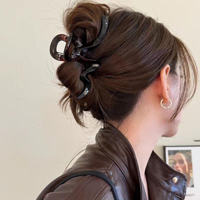2025 New Wave High-End Large Claw Clip for Thick Hair – Elegant Women’s Updo Accessory