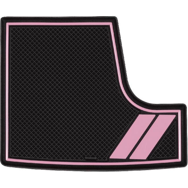 Bonbo Anti-Dust Mats for Dodge Charger 2015- | 6-Piece Fit Cup Holder Pads Set | Eco-Friendly Silicone Non-Slip Interior Accessories (Pink)