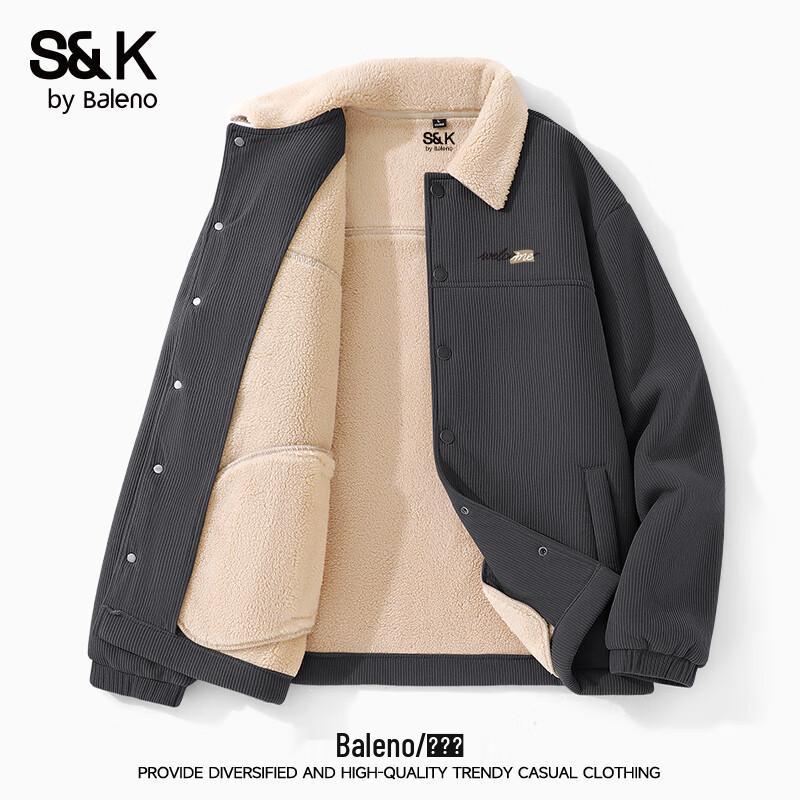 

Baleno Men s S&K Autumn/Winter Thickened Corduroy Jacket 3XL