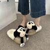 Cute cartoon bag head slippers women's season new thick-bottomed velvet warm bag head slippers women
