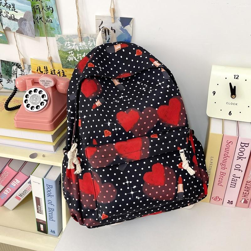 Women Creative cartoon printed student schoolbag large-capacity outdoor travel bag girl casual and cute cat backpack