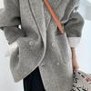 Loose Long Sleeve Turn Down Collar Coats Women Coat Winter Autumn