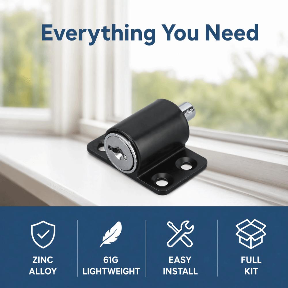 With keys Window Safety Lock Zinc Alloy Door Window Lock Safety Door Lock Anti Theft
