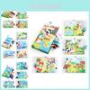 Ocean Animals Tail Cloth Book English Baby Early Education Tearable Sound Paper