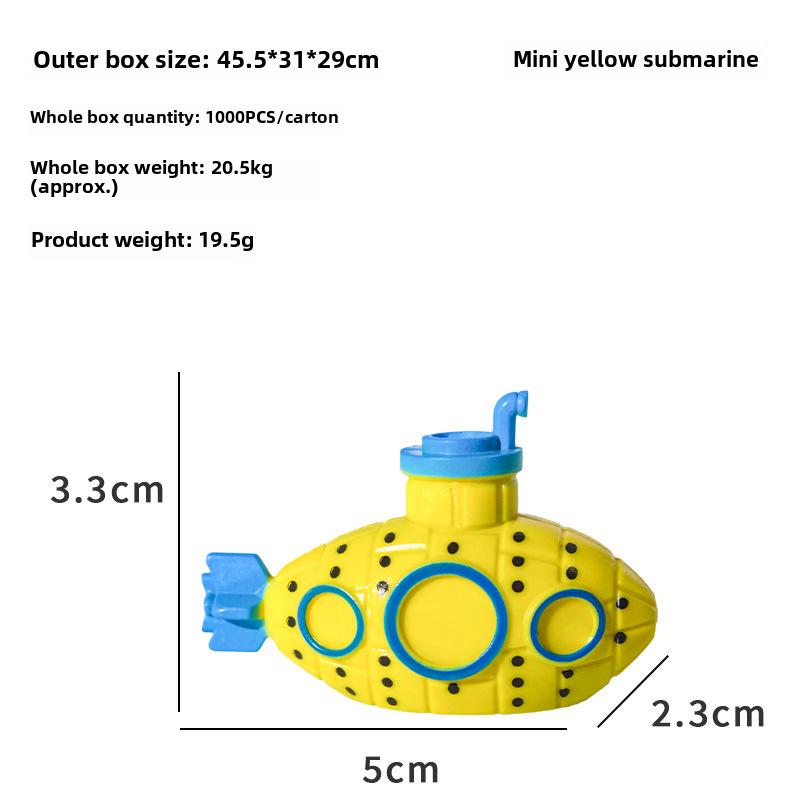 Xiaohongshu Aquarium PVC Submarine-Themed Hiding Decor for Fish and Shrimp Tanks
