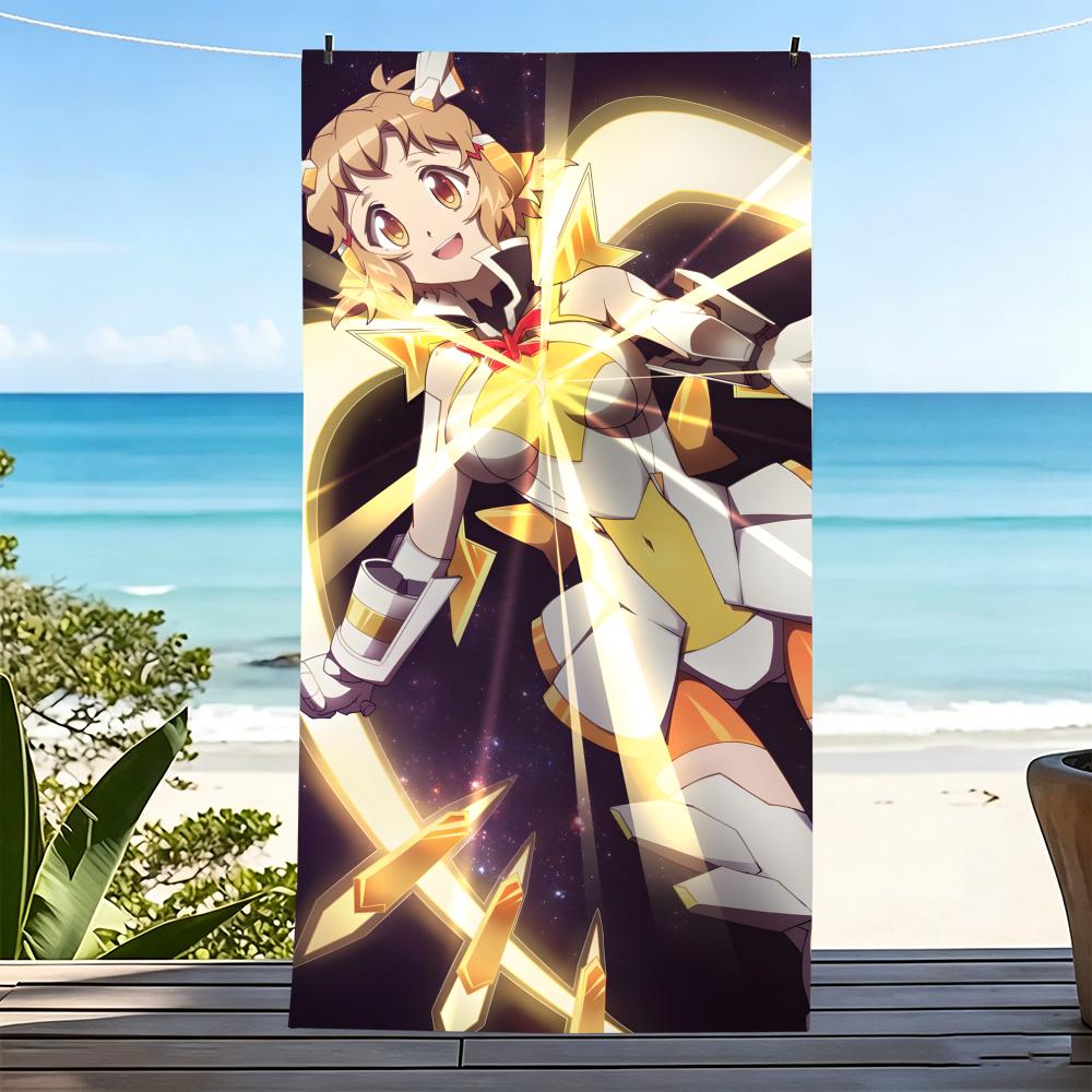 S-Senkizesshosymphogear-S Towel Microfiber Beach Towel, Quick-Dry, Sand-Free, Ultra-Fine Fiber, Super Soft.