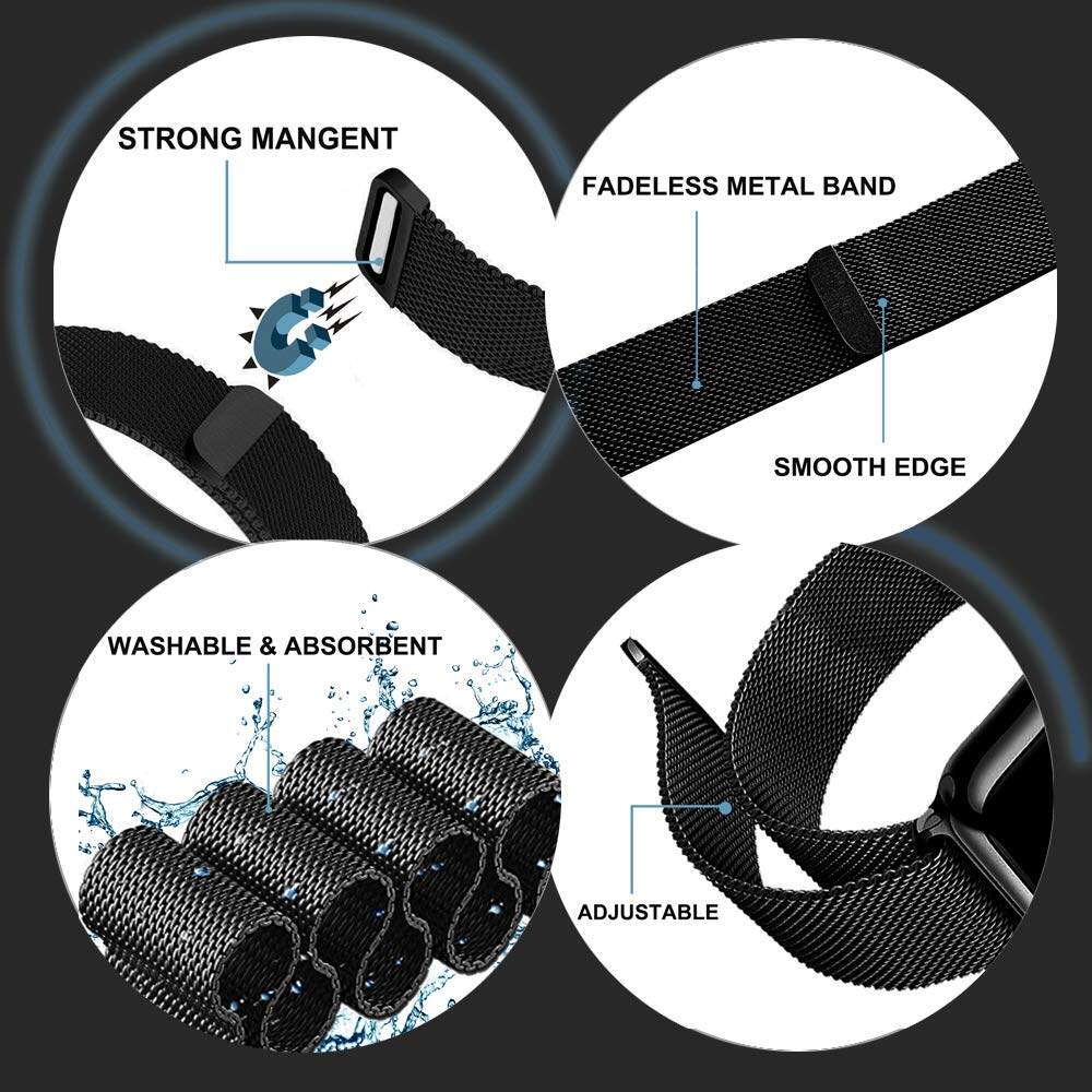 Milánský magnetický řemínek s přezkou pro Huawei Watch Fit4 Pro náramek s poutkem na zápěstí pro Huawei Fit3 nerezový pásek