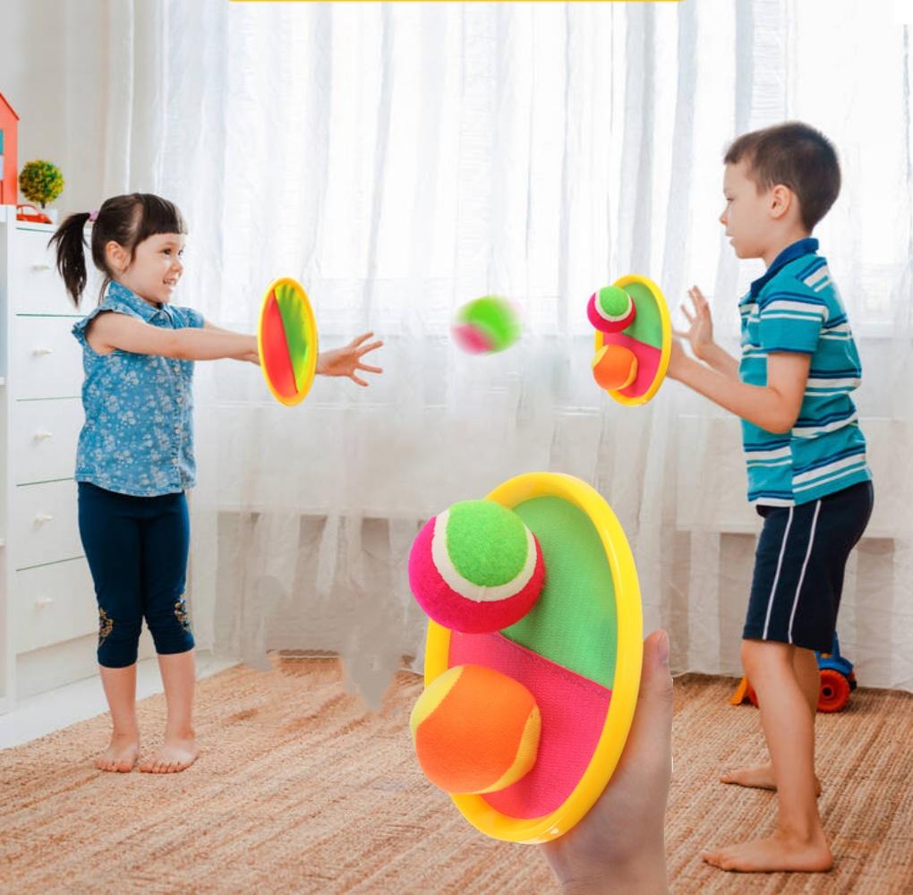 Beach Backyard Adhesive Target Ball Set - Family Outdoor Throwing Catching Game Lawn Children's Interactive Fun Toy