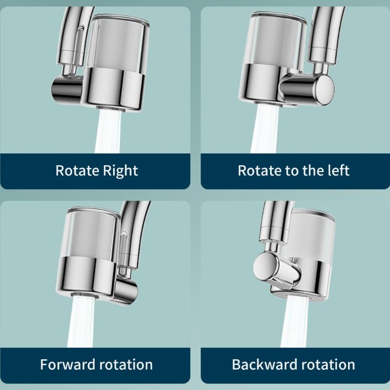 Kitchen Bathroom Faucet Filter Extenders 360 Swivels Aerator Filtration Copper Cores Accessory With 15 16Inch Sink