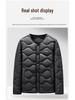 Men's Lightweight V-Neck Down Jacket - Warm, Simple, Thin, Portable, Winter White Duck Down