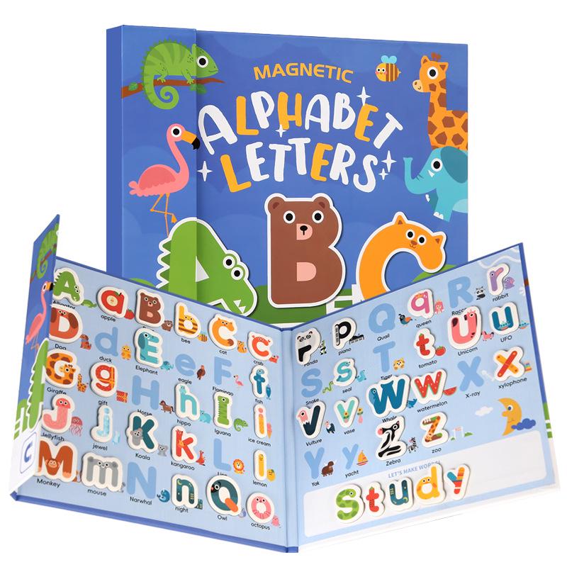 Magnetic Phonics Toy: 26 Uppercase & Lowercase Letter Cards for Kids' Early Learning & Word Practice