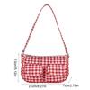 Harajuku Plaid Shoulder Bag Korean Style Underarm Bag Versatile Canvas Handbag  Travel
