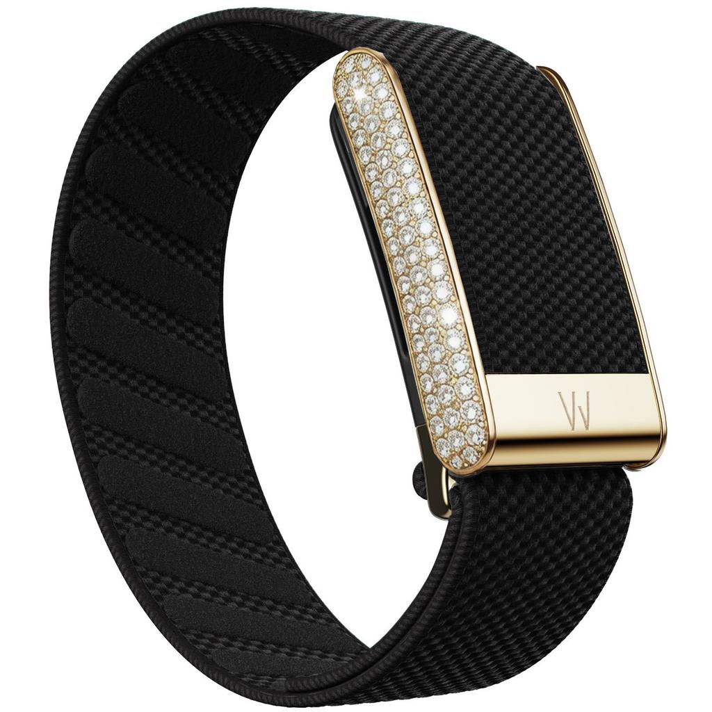 Solo per Cinturino per Orologio WHOOP 5.0 Braccialetto Intrecciato in Nylon Elastico Design Diamante Oro Cinturino di Ricambio Sportivo
